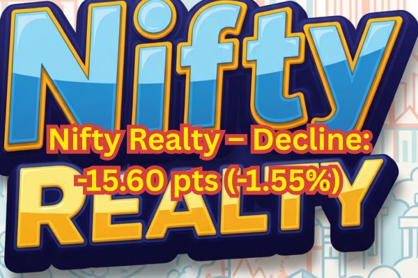Nifty Realty – Decline: -15.60 pts (-1.55%)