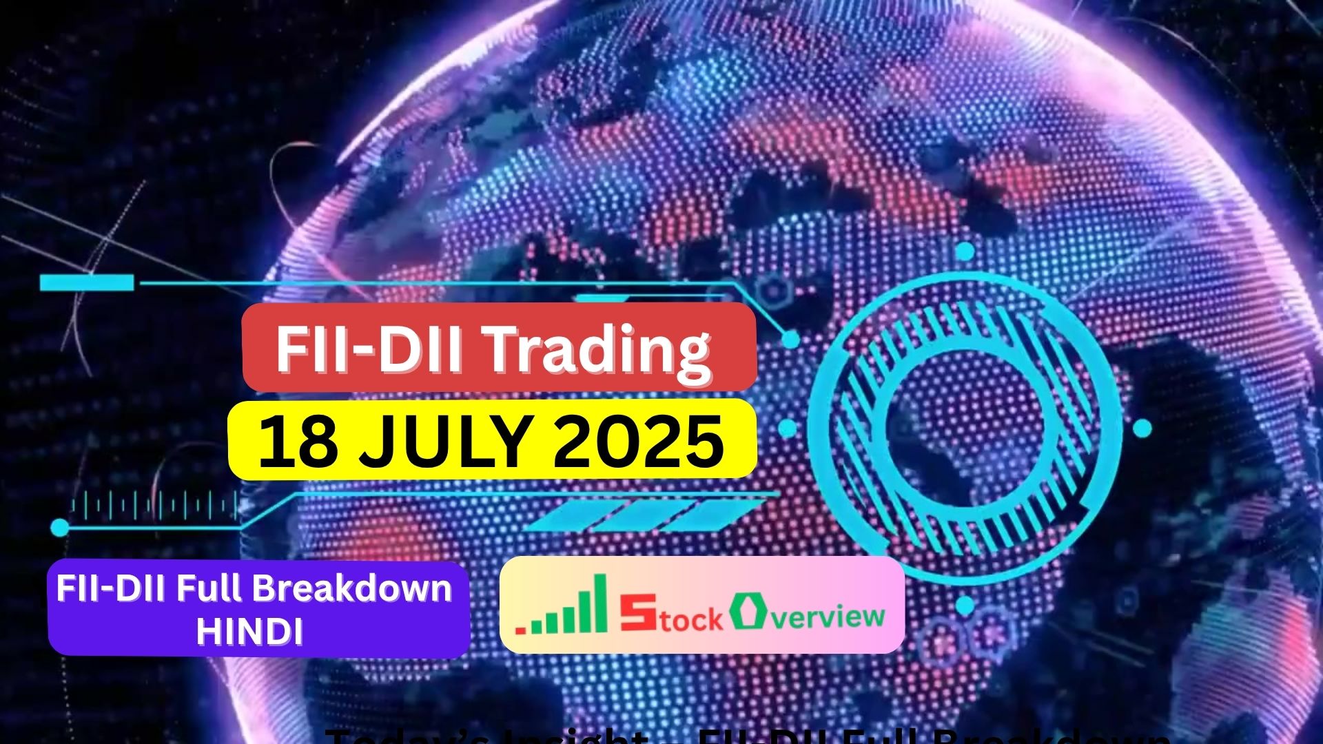 FII-DII Activity 18 July 2025